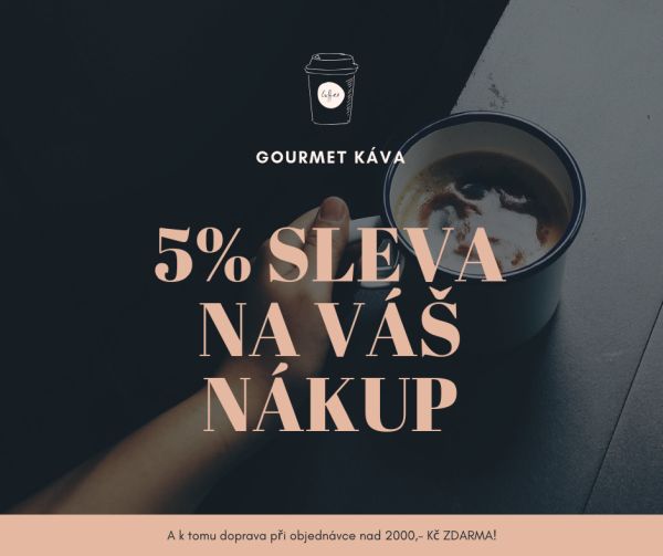 5% sleva na kávu